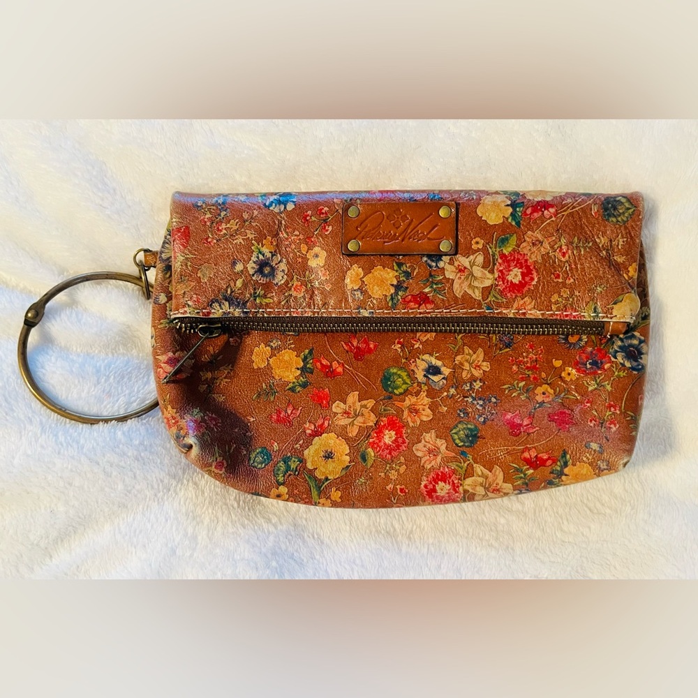 Patricia Nash Prairie Floral Leather Clutch Bag